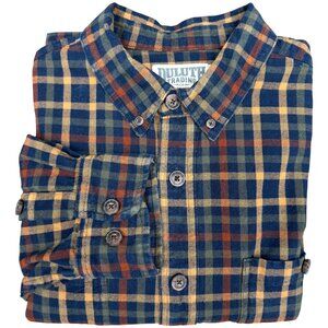 EUC Men's DULUTH TRADING Free Swingin' Relaxed Fit‎ Flannel Shirt | Size L